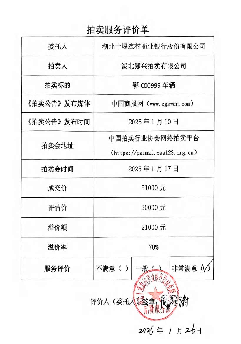 湖北十堰農村商業(yè)銀行股份有限公司
